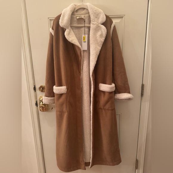 Women's Notch-Lapel Tie-Waist Classic Robe NWT - Picture 3 of 8